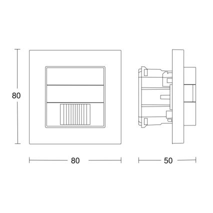 Steinel 058463 - Czujnik ruchu IR 180 V3 KNX biały