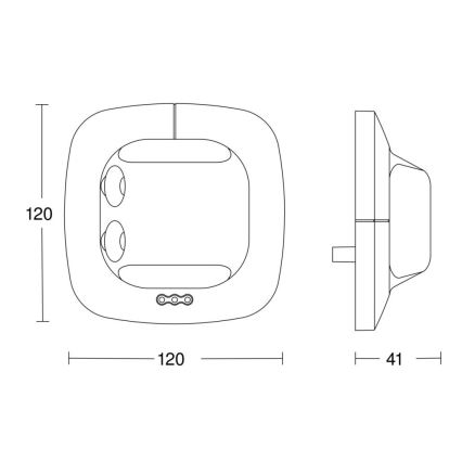 Steinel 059507 - Czujnik obecności Single US KNX biały