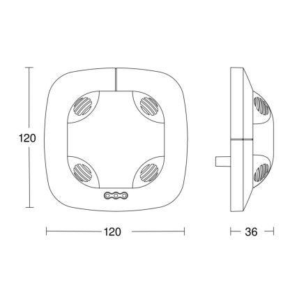 Steinel 059514 - Czujnik obecności US 360 KNX biały