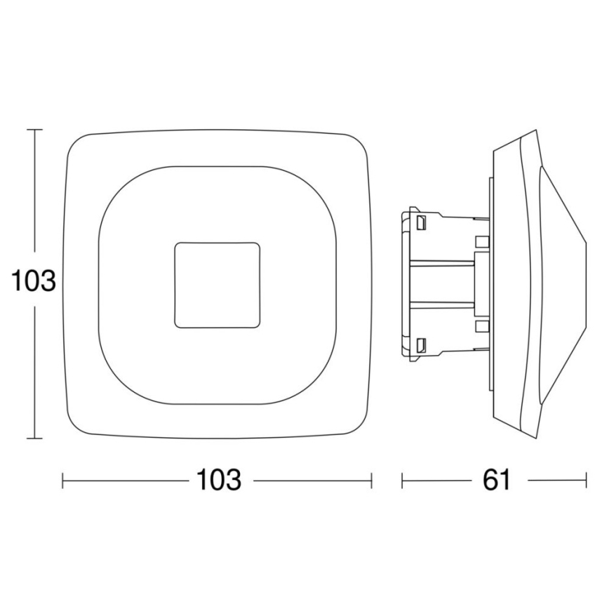 Steinel 064242 - Czujnik obecności HF 360-2 COM2 biały