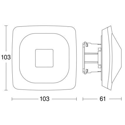 Steinel 064433 - Czujnik obecności HF 360-2 COM1 biały