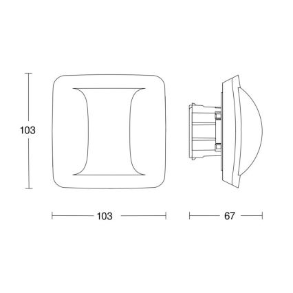 Steinel 064556 - Czujnik obecności Hallway BT IPD (Slave) biały