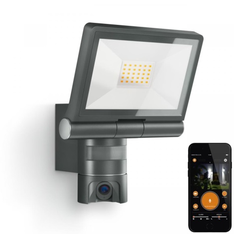 Steinel 065294 - LED Naświetlacz z czujnikiem i kamerą LED/21W/230V IP44