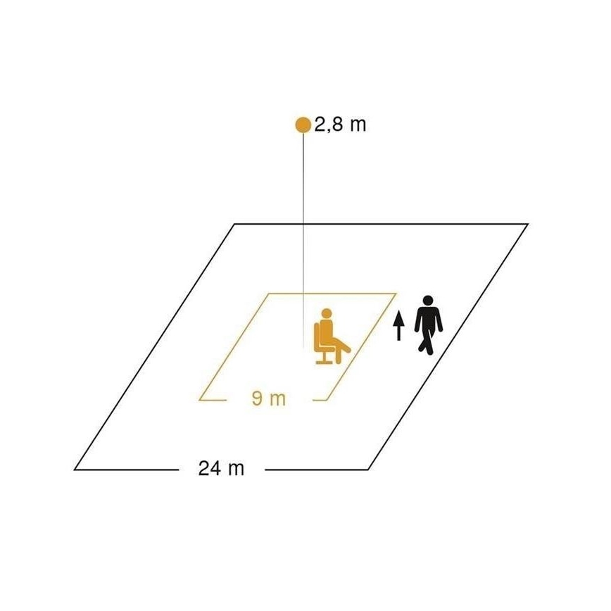 Steinel 065942 - Czujnik obecności IR QUATTRO HD-2 IP biały