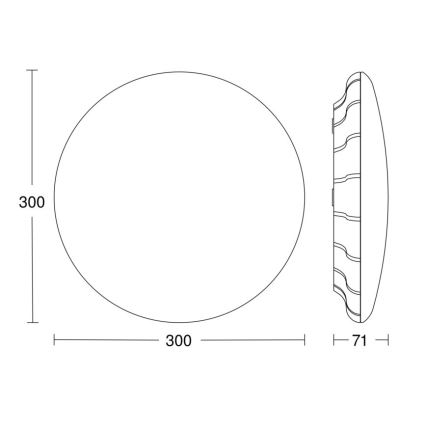 Steinel 067540 - LED Plafon ściemnialny z czujnikiem RS PRO S20 SC 15,7W/230V 4000K