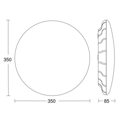 Steinel 068042 - LED Plafon z czujnikiem RS PRO S30 SC 25,8W/230V 4000K