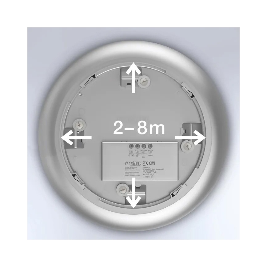 Steinel 068202 - LED Plafon łazienkowy z czujnikiem DL Vario Quattro PRO S LED/14W/230V 3000K IP54