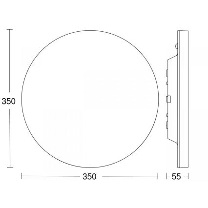 Steinel 068455 - ZESTAW 5x LED Plafon ściemnialny z czujnikiem RS PRO R20 BASIC SC LED/15,4W/230V 3000K IP40