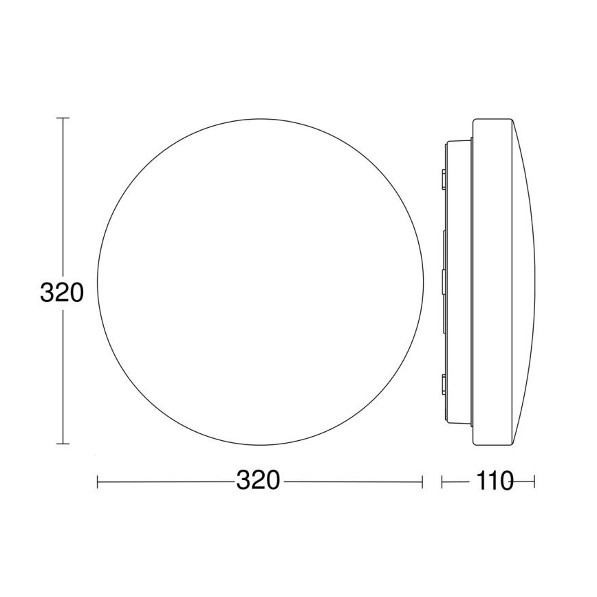 Steinel 069742-LED Plafon łazienkowy z czujnikiem RSPROP2 15,1W/230V 3000K IP54