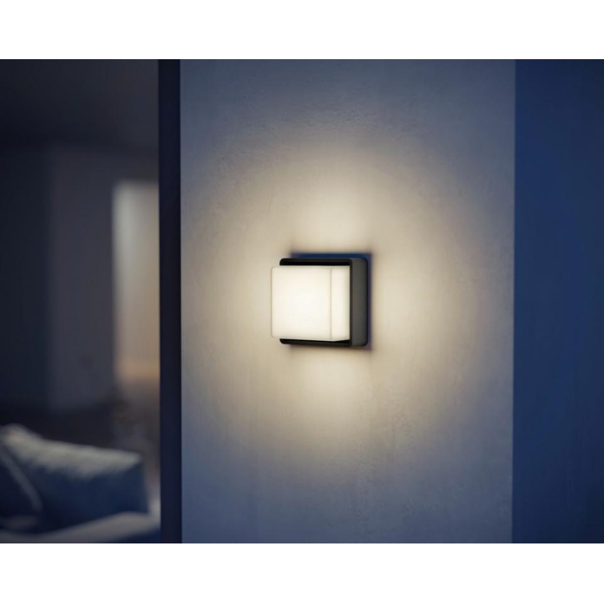 Steinel 078645- LED Kinkiet zewnętrzny z czujnikiem L 845 SC 9W/230V 3000K IP44 antracyt