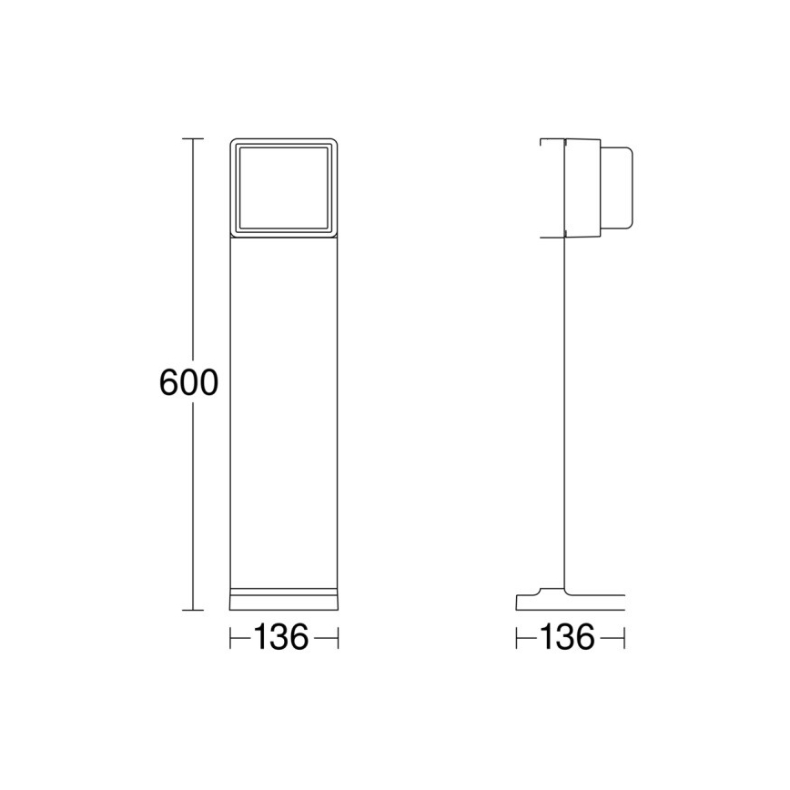 Steinel 078652 - LED Lampa zewnętrzna ściemnialna GL 85 C 600 LED/9W/230V 3000K IP44
