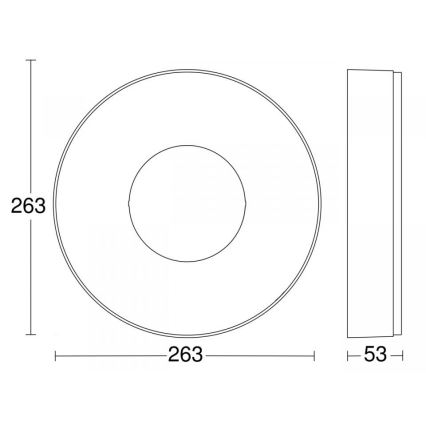 Steinel 078782 - LED Plafon z czujnikiem RS 200 SC LED/17,1W/230V 3000K IP54