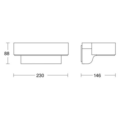 Steinel 079291- LED Kinkiet zewnętrzny L800C LED/7,5W/230V IP44 antracyt