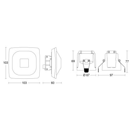 Steinel 079437 - Czujnik obecności HF 360-2 KNX biały