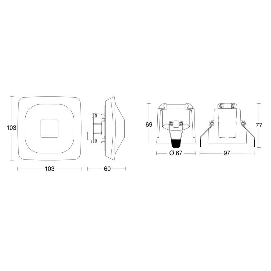 Steinel 079437 - Czujnik obecności HF 360-2 KNX biały