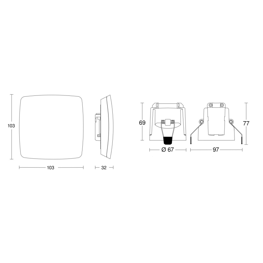 Steinel 079451 - Czujnik obecności TRUE PRESENCE KNX biały