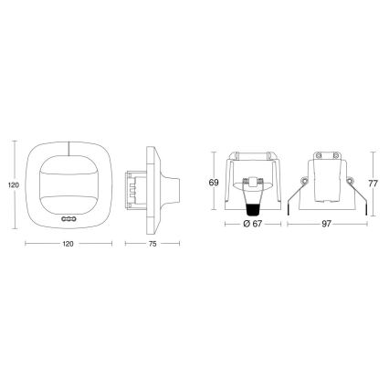 Steinel 079482 - Czujnik obecności Dual HF COM1 biały