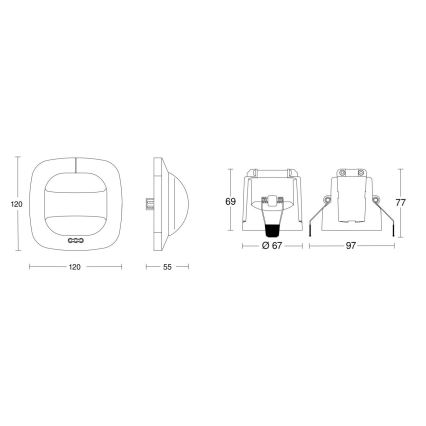 Steinel 079505 - Czujnik obecności Dual HF KNX biały