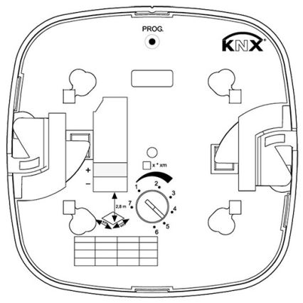 Steinel 079536 - Czujnik obecności HF 360 KNX biały