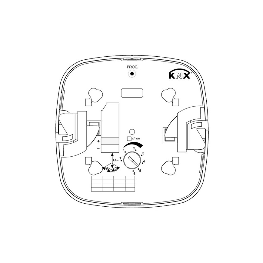 Steinel 079536 - Czujnik obecności HF 360 KNX biały