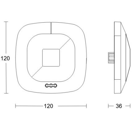 Steinel 079536 - Czujnik obecności HF 360 KNX biały