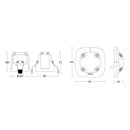 Steinel 079628 - Czujnik obecności US 360 KNX biały