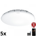 Steinel 079710 - ZESTAW 5x LED Plafon z czujnikiem RS PRO S30 SC LED/25,7W/230V 4000K