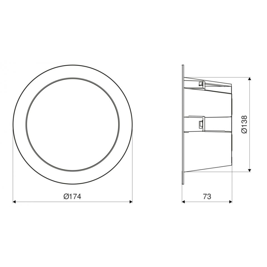 Steinel 084998 - LED Ściemnialna zewnętrzna oprawa wpuszczana z czujnikiem RS PRO DL 150 SC LED/10,8W/230V 3000/4000/5700K IP54