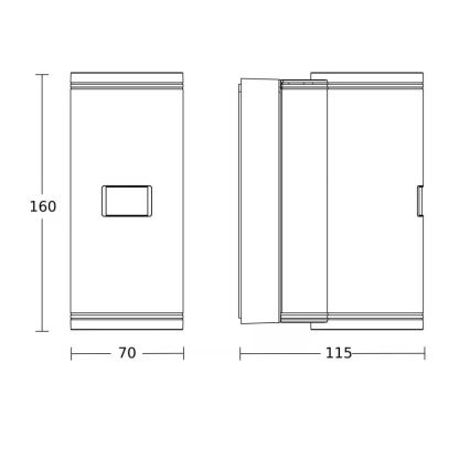 Steinel 087739 - zewnętrzny kinkiet LED z czujnikiem 2xGU10/14,5W/230V L 940SC IP44