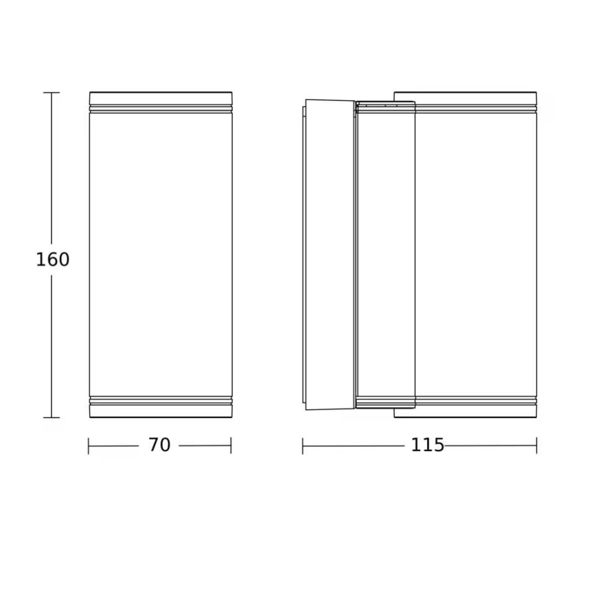 Steinel 087753 - Kinkiet zewnętrzny LED 2xGU10/14,5W/230V L 940 IP44
