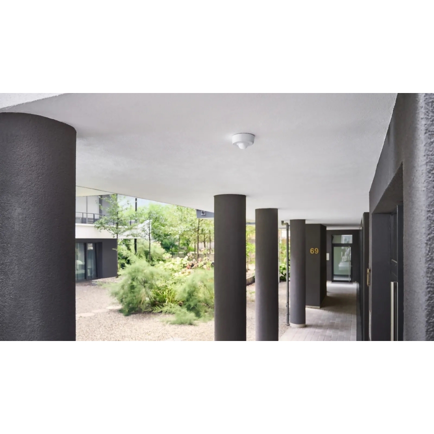 Steinel 087791 - Zewnętrzny czujnik ruchu MD-8 ECO COM1 360° IP54 biały