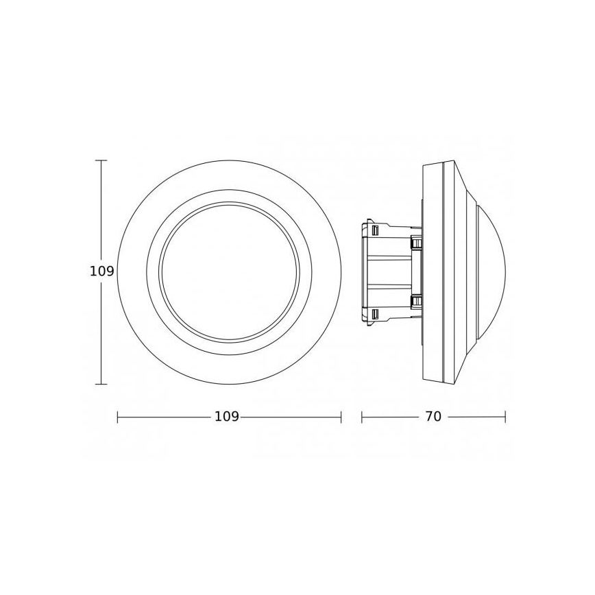 Steinel 087937 - Czujnik ruchu z czujnikiem obecności PD-8 ECO COM1 360° biały