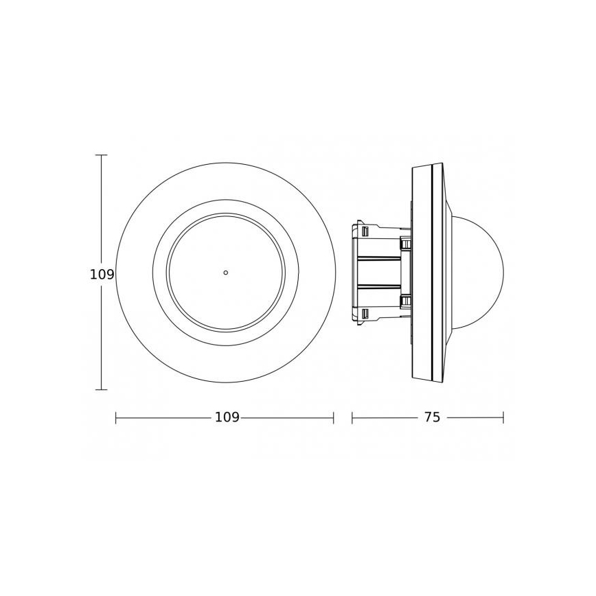 Steinel 088040 - Czujnik ruchu z czujnikiem obecności PD-24 ECO KNX 360° czarny