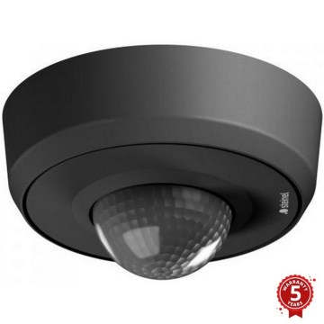 Steinel 088224 - Zewnętrzny czujnik ruchu z czujnikiem obecności PD-24 ECO DALI-2 360° IP54 czarny