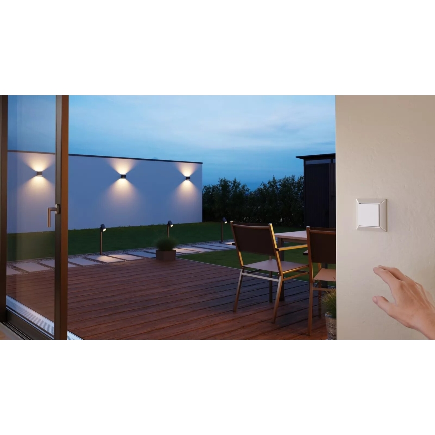 Steinel 088620 - Bezprzewodowy przełącznik domowy TAPDUO C WS