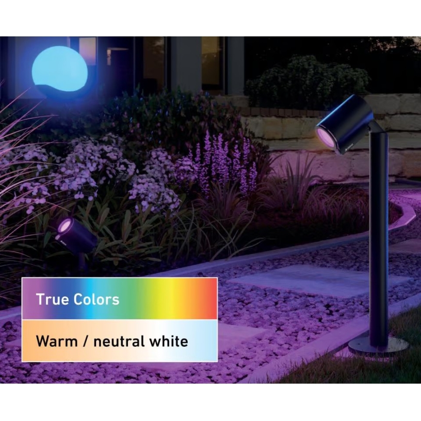 Steinel 089351 - Lampa zewnętrzna LED RGBW, LED/7,9W/24V, IP65