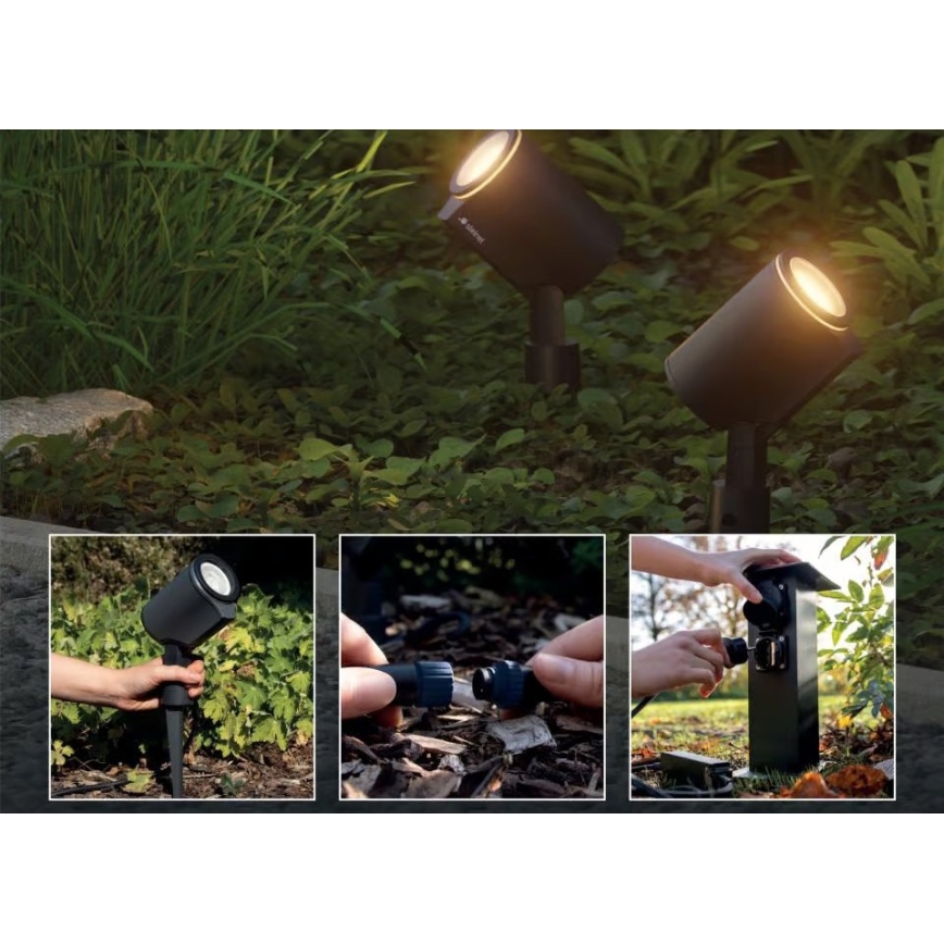 Steinel 089351 - Lampa zewnętrzna LED RGBW, LED/7,9W/24V, IP65