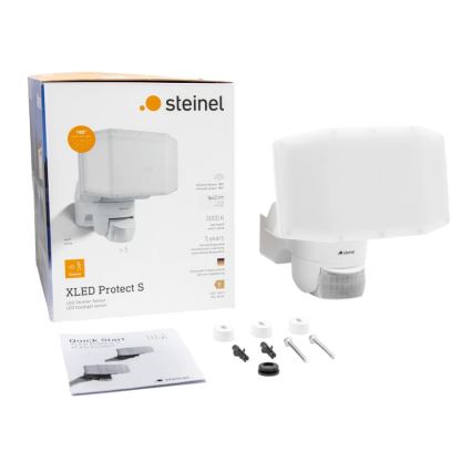 Steinel 089894 - LED Reflektor z czujnikiem XLED PROTECT LED/14,3W/230V 3000K IP54 biały