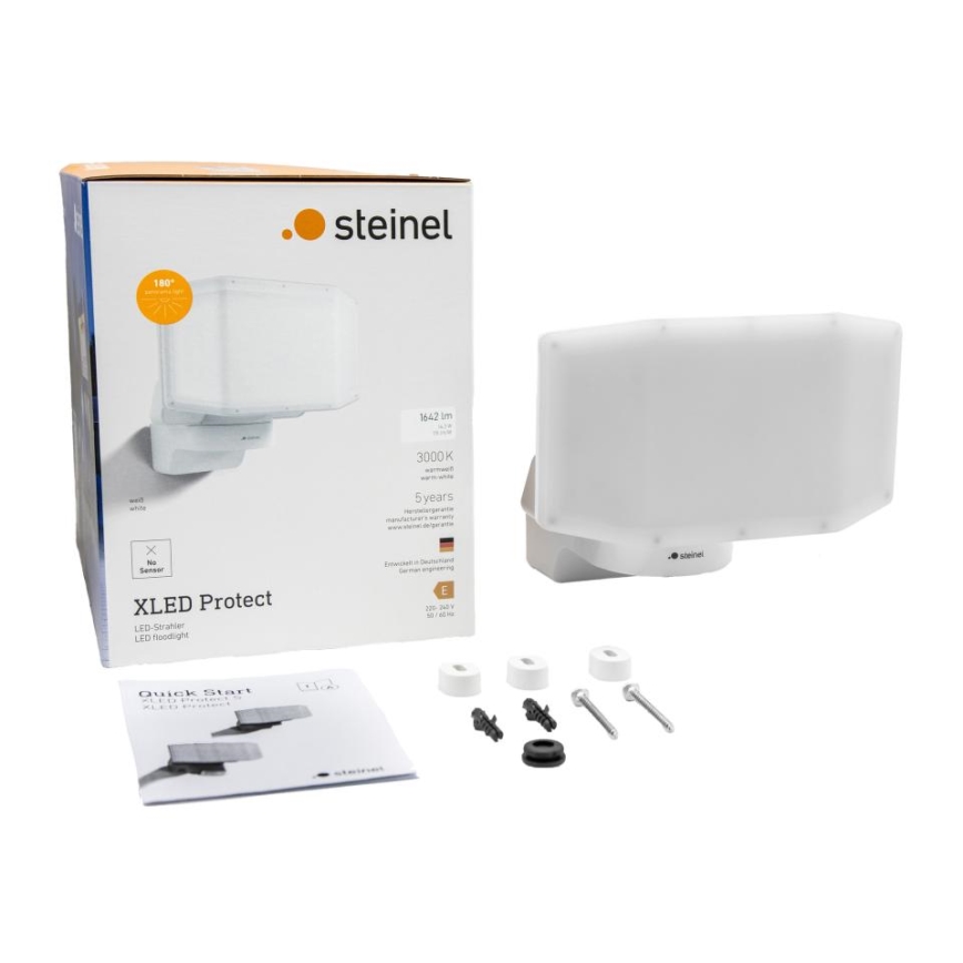 Steinel 090005 - LED Naświetlacz XLED PROTECT LED/13,6W/230V 3000K IP54 biały