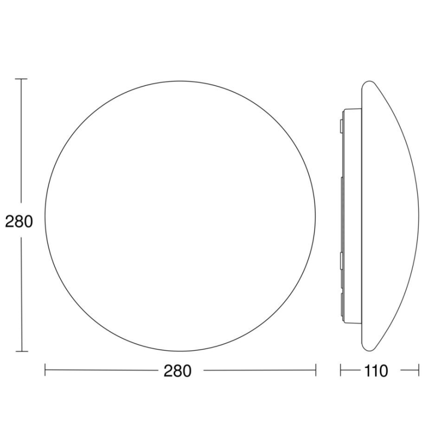STEINEL 56032 - LED Oświetlenie łazienkowe z czujnikiem RS PRO LED/9,5W/230V IP54