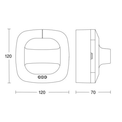 Steinel 590703 - Czujnik obecności Dual HF COM1 biały