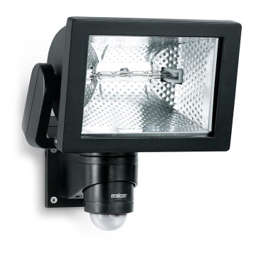STEINEL 633417 - Reflektor halogenowy z czujnikiem ruchu Steinel 633417 HS 500 S DUO czarny