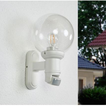 STEINEL 634315 - L 560 S Kinkiet zewnętrzny z czujnikiem biały IP44