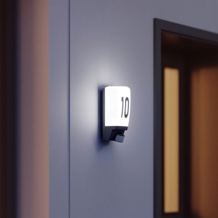 STEINEL 650612 - L1 zewnętrzna czarna lampa z czujnikiem IP44