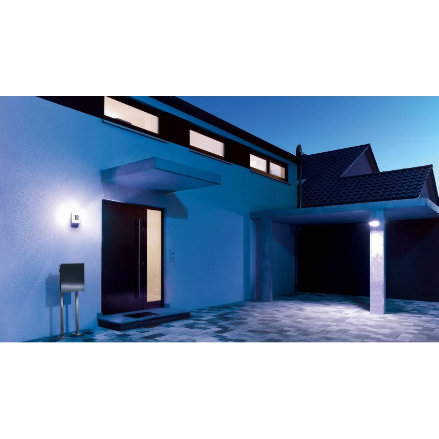 STEINEL 650612 - L1 zewnętrzna czarna lampa z czujnikiem IP44