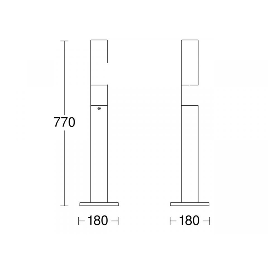 STEINEL 69469 - LED Lampa zewnętrzna GL 65 LED/8,5W/230V IP44 3000K antracyt