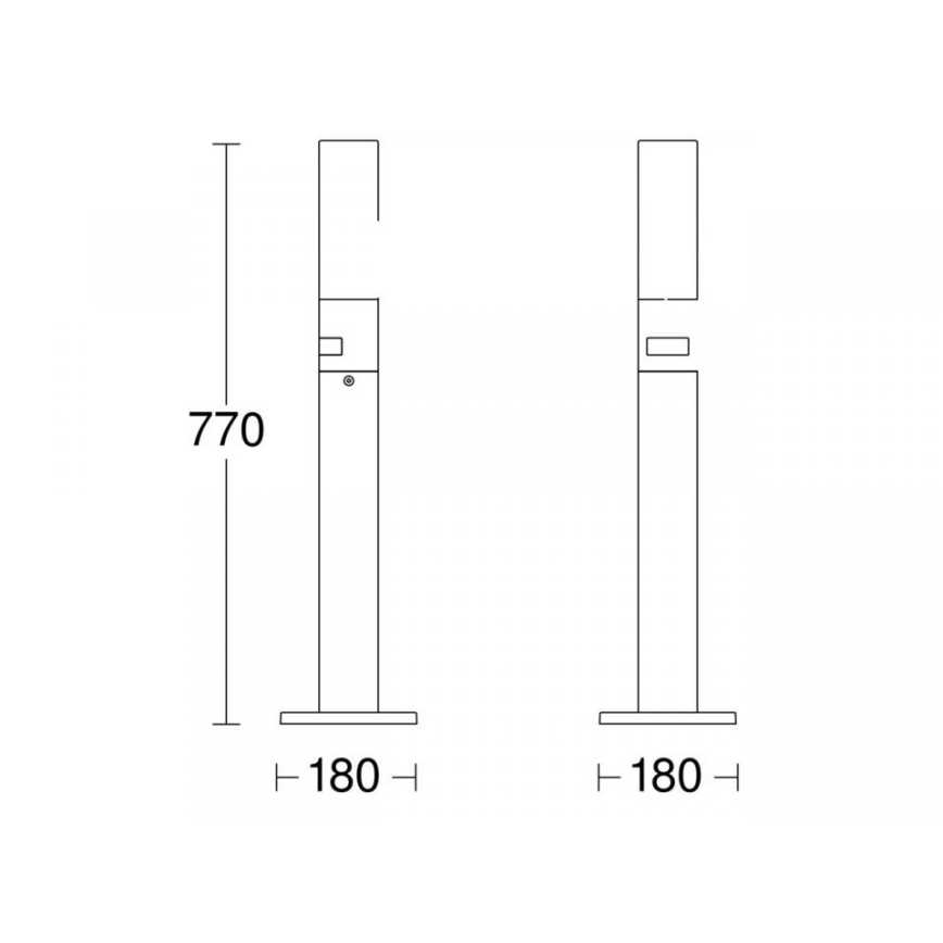 STEINEL 69476 - Lampa zewnętrzna LED z czujnikiem GL 65 S LED/8,7W/230V IP44 3000K antracyt
