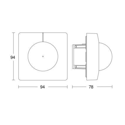 Steinel 751302 - Czujnik obecności HF 360 COM1 biały