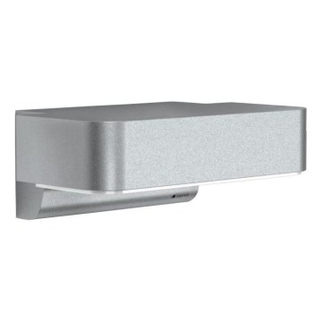 STEINEL 87555 - LED zewnętrzna lampa ścienna z czujnikiem L 800 SC LED/7,5W/230V IP44 srebrna