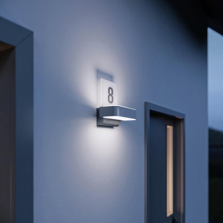 STEINEL 87579 - LED Numer domu z czujnikiem L 820 SC LED/9,8W/230V IP44
